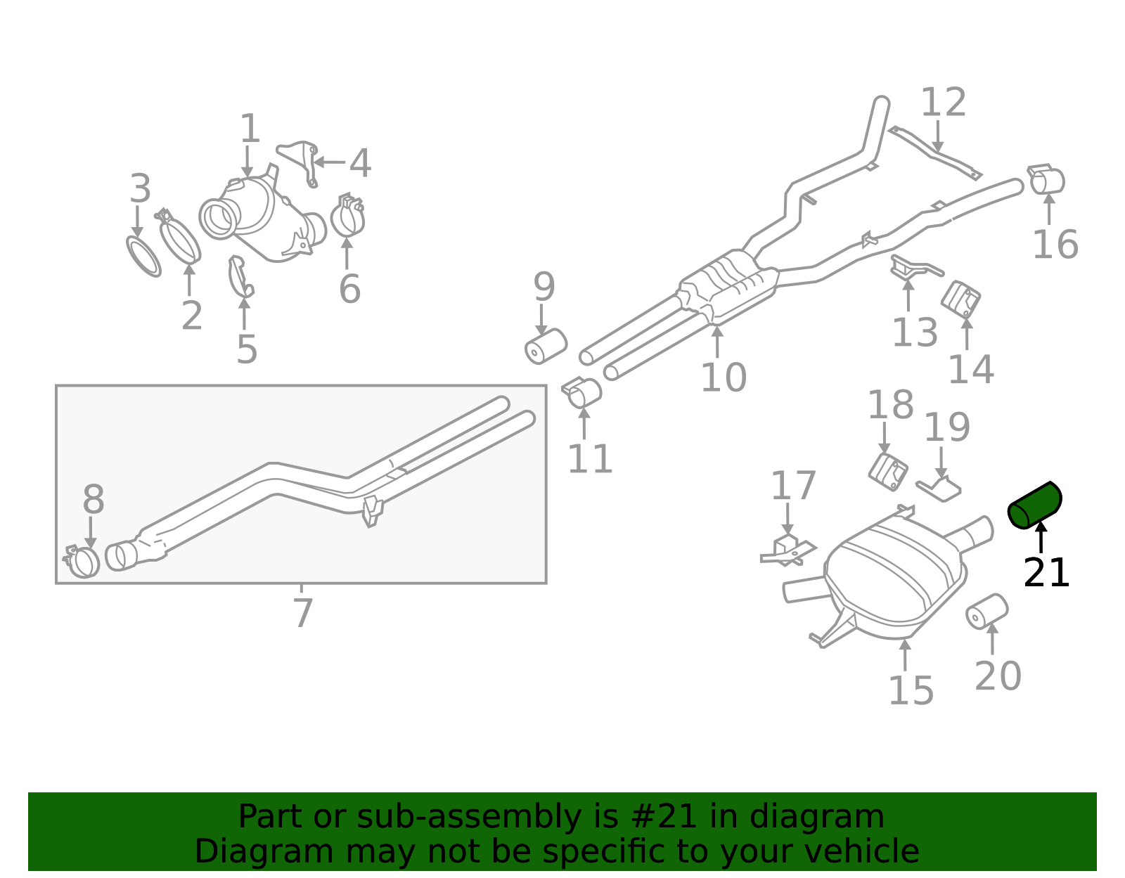 18307594919 - 2010-2017 BMW Tailpipe Extension (18-30-7-594-919