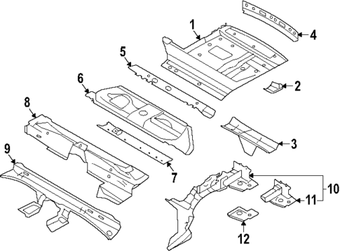 Rear Floor & Rails for 2024 Porsche Cayenne #0