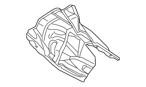 8K0803979J - Exhaust: Floor Pan Heat Shield for Audi Image