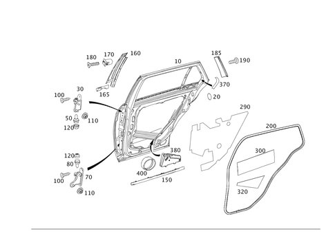 Rear Doors for 2012 Mercedes-Benz E350 #0