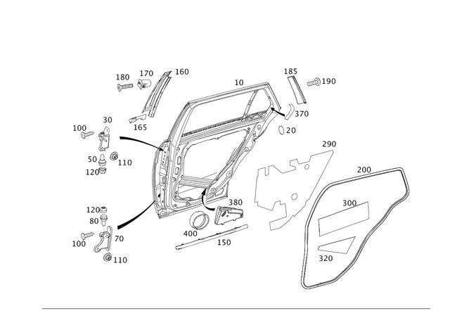 19985150 - Rear Doors: Stop Plug for Mercedes-Benz: 180A, 180b, 220a, 250, 300C, 300CD, 300S, 350SD, A220, A35 AMG, AMG GT, AMG GT 43, AMG GT 53, AMG GT 55, AMG GT 63, AMG GT 63 Pro, AMG GT 63 S, AMG GT 63 S E Performance, AMG GT Black Series, AMG GT C, AMG GT R, AMG GT S, B Electric Drive, B250e, C250, C300, C350, C350e, C400, C43 AMG, C450 AMG, C63 AMG, C63 AMG S, C63 AMG S E Performance, CL550, CL600, CL63 AMG, CL65 AMG, CLA250, CLA35 AMG, CLA45 AMG, CLA45 AMG S, CLE300, CLE450, CLE53 AMG, CLS400, CLS450, CLS500, CLS53 AMG, CLS55 AMG, CLS550, CLS63 AMG, CLS63 AMG S, E250, E300, E320, E350, E400, E43 AMG, E450, E500, E53 AMG, E55 AMG, E550, E63 AMG, E63 AMG S, EQB 250+, EQB 300, EQB 350, EQE 350, EQE 350 SUV, EQE 350+, EQE 350+ SUV, EQE 500, EQE 500 SUV, EQE AMG, EQE AMG SUV, EQS 450, EQS 450 SUV, EQS 450+, EQS 450+ SUV, EQS 580, EQS 580 SUV, EQS AMG, G500, G550, G580, G63 4x4 Squared AMG, G63 AMG, GL320, GL350, GL450, GL550, GL63 AMG, GLA250, GLA35 AMG, GLA45 AMG, GLB250, GLB35 AMG, GLC300, GLC350e, GLC43 AMG, GLC63 AMG, GLC63 AMG S, GLC63 AMG S E Performance, GLE300d, GLE350, GLE400, GLE43 AMG, GLE450, GLE450 AMG, GLE450e, GLE53 AMG, GLE550e, GLE580, GLE63 AMG, GLE63 AMG S, GLK250, GLK350, GLS350d, GLS450, GLS550, GLS580, GLS63 AMG, Maybach EQS 680 SUV, Maybach GLS600, Maybach S550, Maybach S560, Maybach S580, Maybach S600, Maybach S650, Maybach S680, ML250, ML320, ML350, ML400, ML450, ML500, ML550, ML63 AMG, R320, R350, R500, S350, S400, S450, S500, S550, S550e, S560, S580, S580e, S600, S63 AMG, S63 AMG E Performance, S65 AMG, SL400, SL43 AMG, SL450, SL500, SL55 AMG, SL550, SL600, SL63 AMG, SL63 AMG S E Performance, SL65 AMG, SLC300, SLC43 AMG, SLK250, SLK280, SLK300, SLK350, SLK55 AMG, SLS AMG Image image