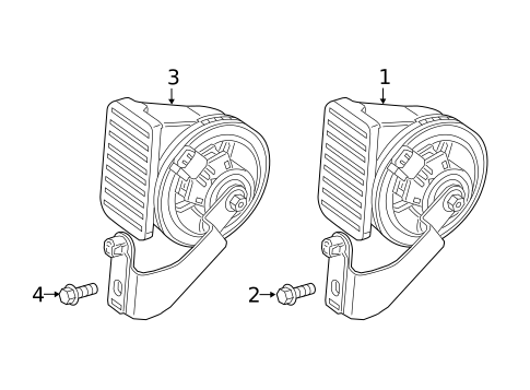 Horn for 2019 Volvo XC90 #1
