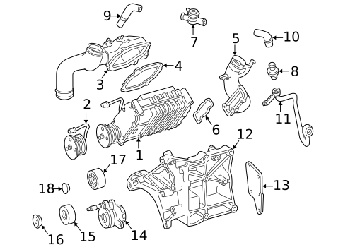 Supercharger & Components for 1999 Mercedes-Benz SLK230 #0
