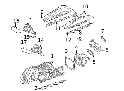 Throttle Body for 2004 Mercedes-Benz CL55 AMG #0