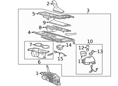 Center Console for 2014 Cadillac ELR #1