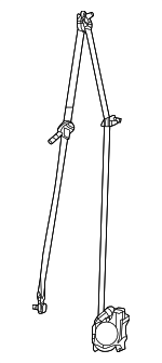 1UC82JXWAL - Electrical: Belt &amp; Retractor for Fiat: 500 Image