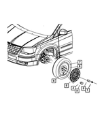 68024257AA - Wheels: Valve Stem Cap Kit for Mopar Image image