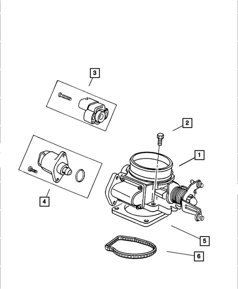 Throttle Body for 2003 Jeep Wrangler #0