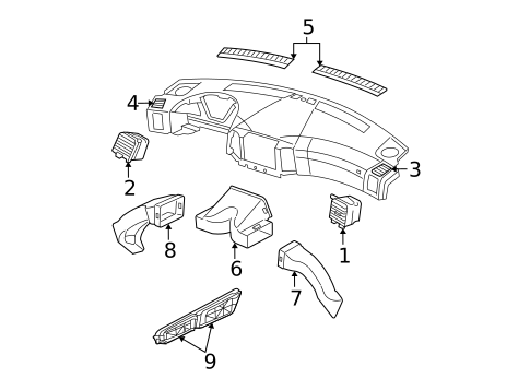 Ducts for 2005 Jeep Grand Cherokee #0