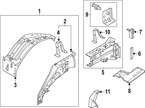 Structural Components & Rails for 2025 INFINITI QX80 #0