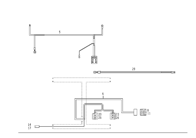 1404405008 - Electrical Equipment and Instruments: Wiring Harness for Mercedes-Benz: 400SEL, 500SEL, 600SEL Image image
