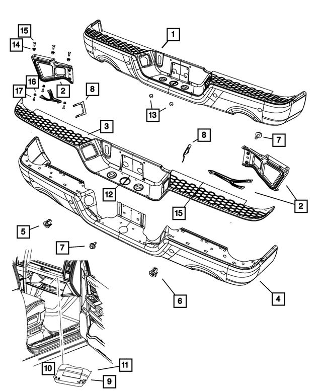 6027958 - Frame, Bumper, and Fascia: Snap In Nut for Mopar Image