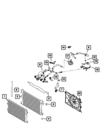 68552370AA - : Radiator Cooling Fan Module for Fiat: 500X | Jeep: Renegade Image