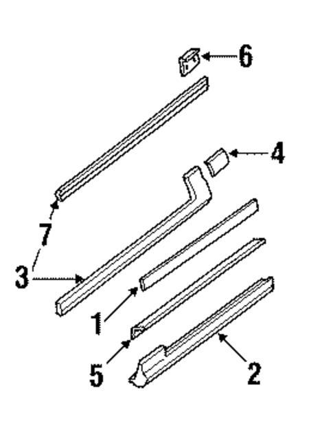 Exterior Trim - Pillars for 1993 Buick Regal #0