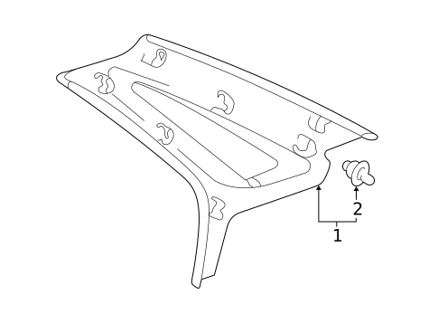 Interior Trim - Quarter Panels for 2003 Toyota Avalon #0