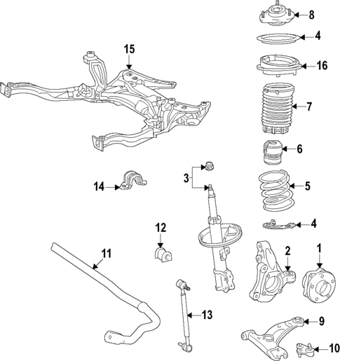 Front Suspension for 2024 Toyota Prius Prime #0