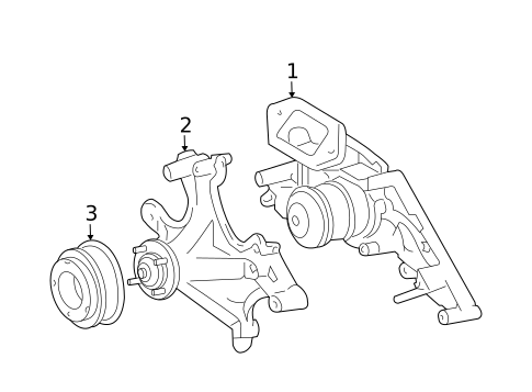Water Pump for 2000 Lexus GS400 #0