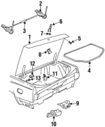 25665723 - Body: Trunk Lid for Buick: LeSabre Image