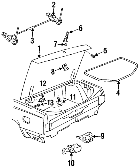 Trunk for 1997 Buick LeSabre #0