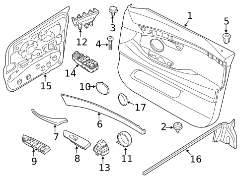 Front Door for 2011 BMW 550i GT #0