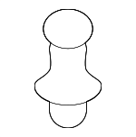 LR175160 - Engine: Upper Shield Stud for Land-Rover Image