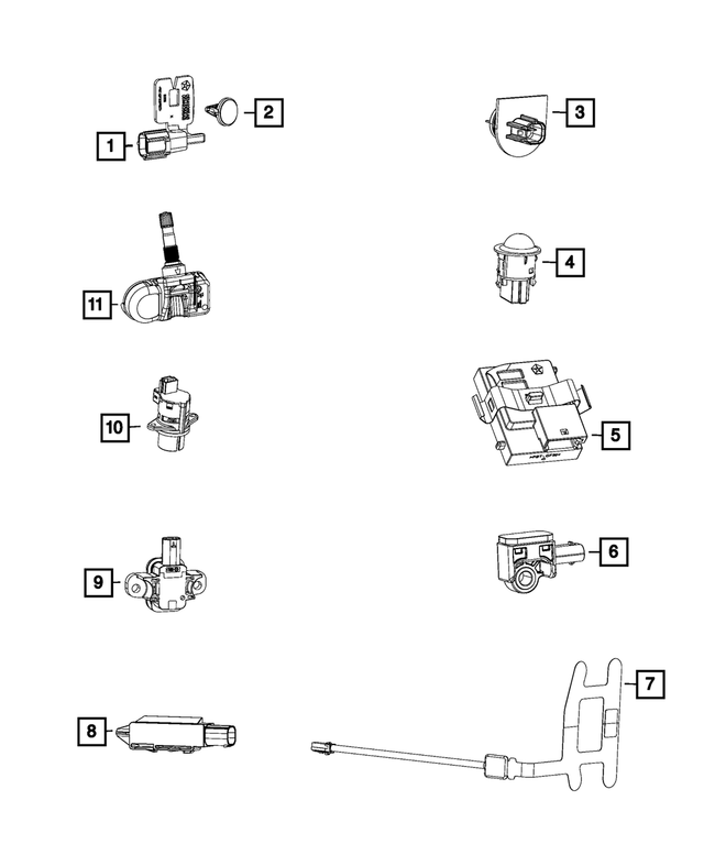 68243482AA - Electrical: Seat Belt Reminder Sensor for Mopar Image