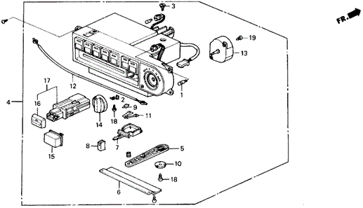 Heater Control for 1988 Honda Prelude #0