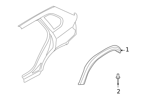 Exterior Trim - Quarter Panel for 2011 BMW X5 #0