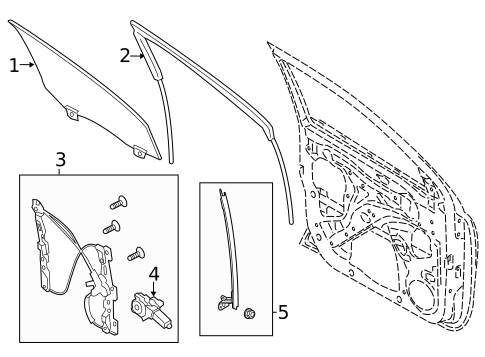 Glass, Windows & Related Components for 2019 Ford Ranger #0