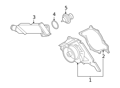 Water Pump for 2006 Volkswagen Phaeton #0