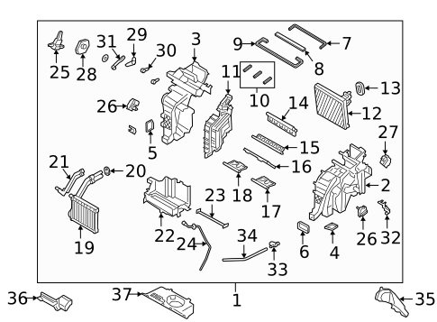 Evaporator Components for 2020 Hyundai Santa Fe #0