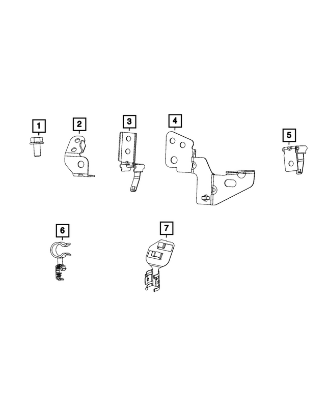 68532301AA - Electrical: Oxygen Sensor Bracket for Mopar Image image