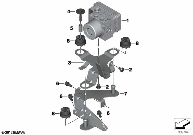 34518546851 - Brakes: Pressure Modulator -  for BMW-Motorrad Image