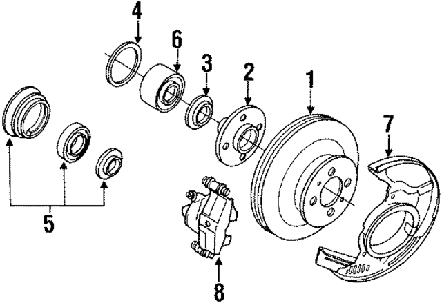 4773012310 - : Disc Brake Caliper for Toyota Image