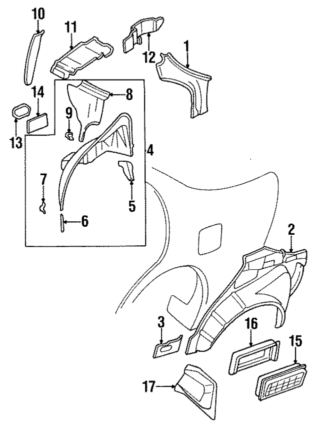 7676940U30 - : Filler Shield for Nissan Image