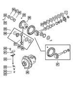 6509207AA - Rear Axle; Corporate 213 MM; Differential and Drive Line: Ring Gear Bolt, Mounting for Mopar Image