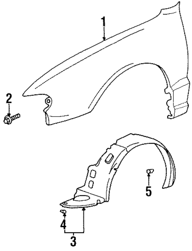 6631122410 - : Fender for Hyundai Image