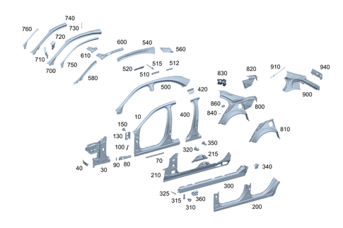 Side Walls for 1991 Mercedes-Benz 350SD #0