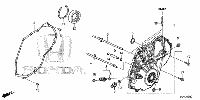 AT Left Side Cover (CVT) for 2015 Honda CR-V #0