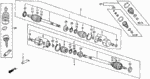 44011SH3000 - : Drive Shaft Set, L for Honda Image