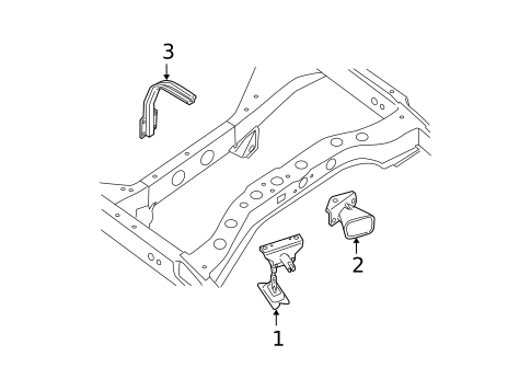Spare Tire Carrier for 2005 Nissan Armada #0