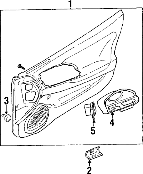 Interior Trim - Door for 1996 Mitsubishi Eclipse #0