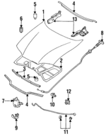 GAYA52310A - : Hood for Mazda: MX-6 Image