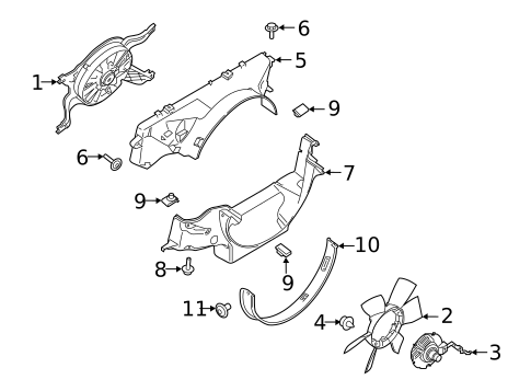 Cooling Fan, Clutch & Motor for 2020 Ford F-150 #0