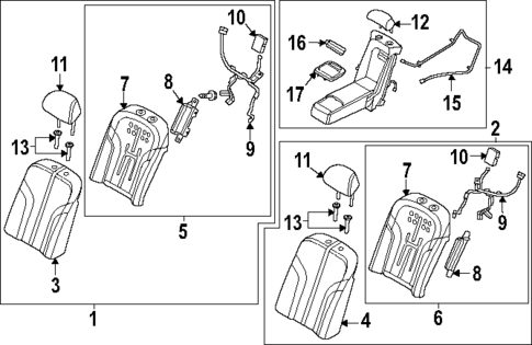 Rear Seat Components for 2024 Genesis Electrified G80 #0
