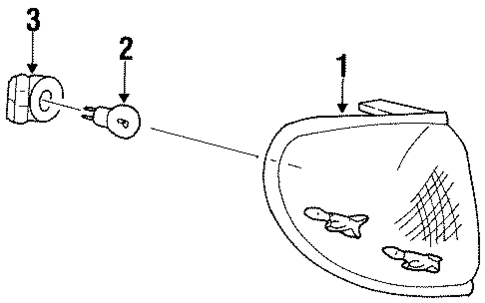 Park & Side Marker Lamps for 2000 Mercury Mountaineer #0