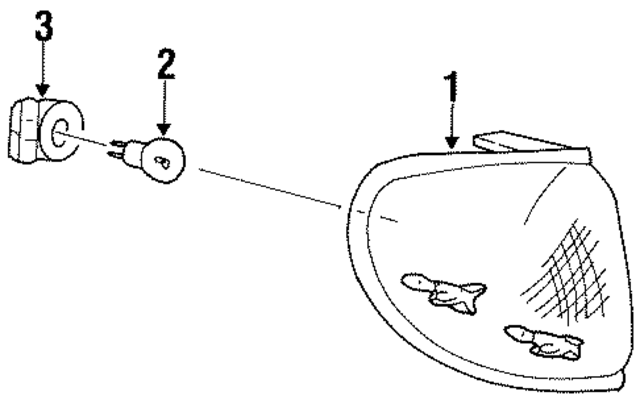 F87Z13200AB - : Parking / Cornering Light Assembly for Ford Image