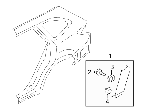 Exterior Trim - Quarter Panel for 2019 Subaru Outback #0