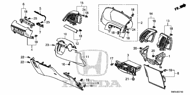 Instrument Panel Garnish (Driver Side) for 2021 Honda Odyssey #0