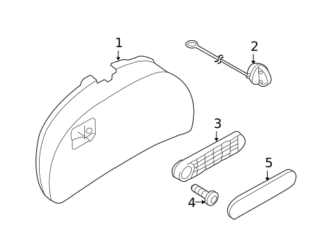 Interior Trim - Trunk for 2009 Volkswagen Beetle #0